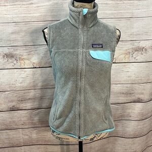 Patagonia Gray and Light Blue Vest